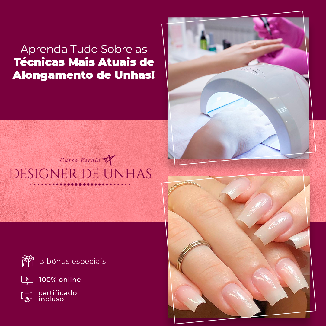 alongamento de unhas